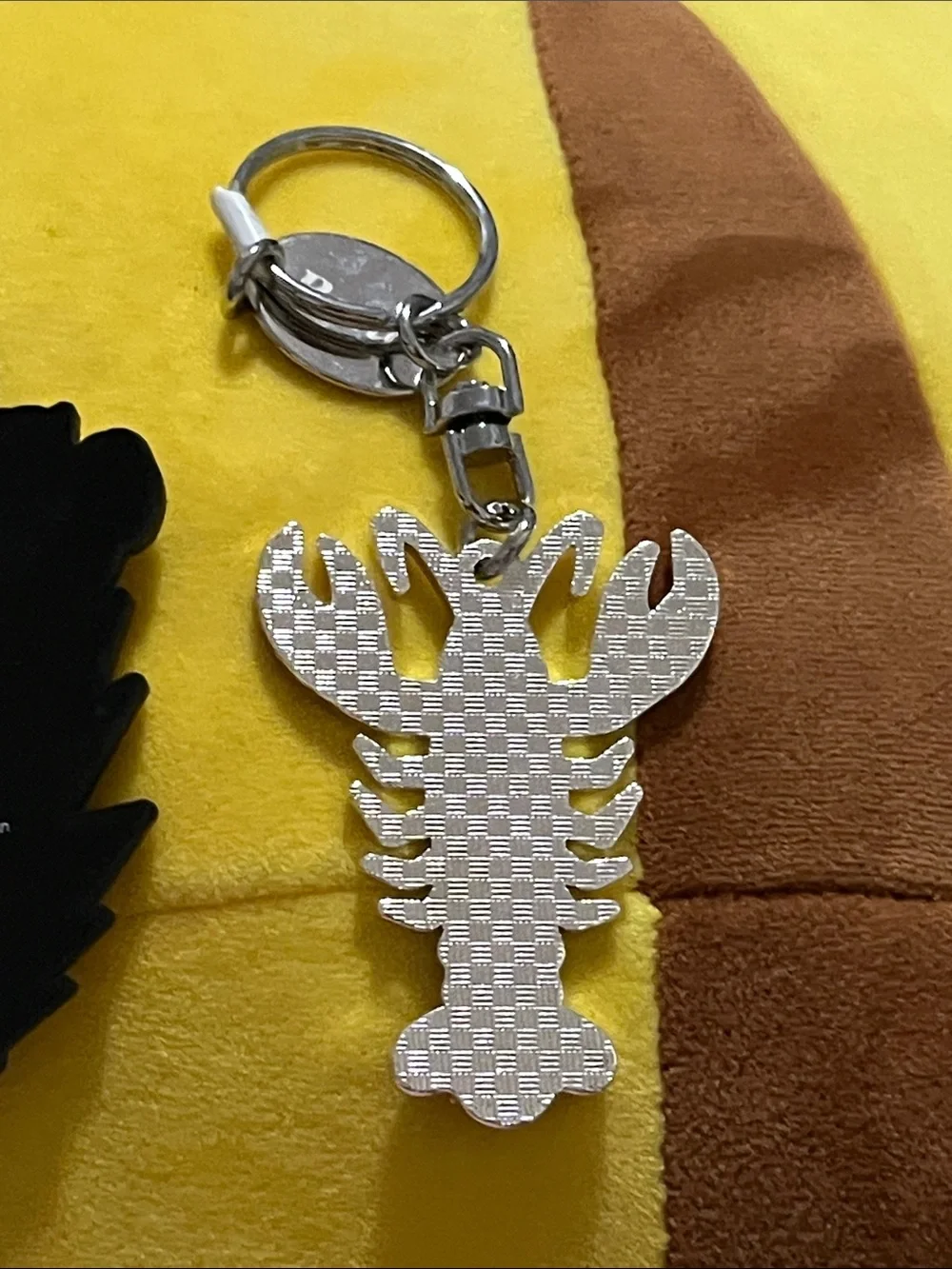 Pokemon Pikachu Yellow Keychain with Red Lobster Charm